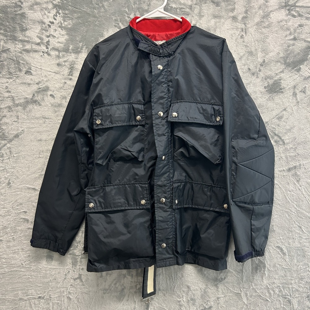 Vintage Hondaline Jacket Mens Belted Motorcycle Padded Nylon Made USA 80s Biker